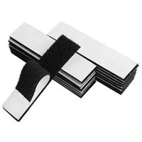 Suchý zip na uchycení zatemňující fólie - Černý, 2,5 x 10 cm