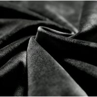 Zatemňující, tepelně izolační, sametový závěs se zavěšením pencil pleat - Černý, 100 x 130 cm