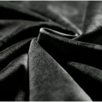 Zatemňující, tepelně izolační, sametový závěs se zavěšením grommet top - Černý, 300 x 260 cm