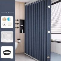 Voděodolný skládací sprchový závěs - Modrý, 300 x 200 cm