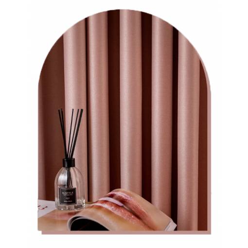 Foto - Zatemňovací a akustický závěs se zavěšením pencil pleat - Růžový, 200 x 250 cm