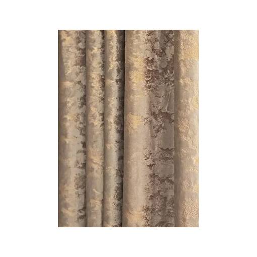 Foto - Zatemňovací vzorovaný závěs se zavěšením pencil pleat - Béžový, 500 x 250 cm
