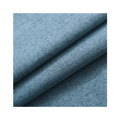 Foto - Lněný zatemňovací, vodoodolný závěs se zavěšením pencil pleat - Modrý, 150 x 250 cm
